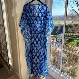 NWT - Johnny Was Yao Floral-Print Maxi Kaftan - 3X